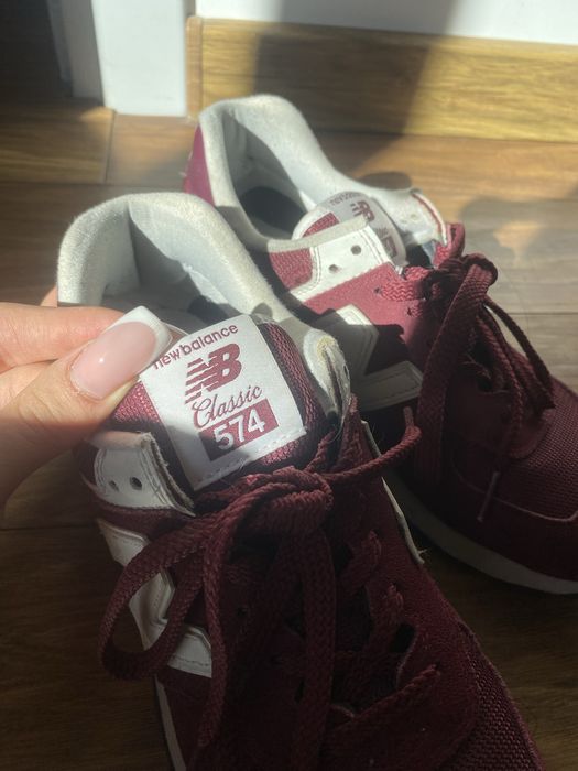 New balance 574 бордо