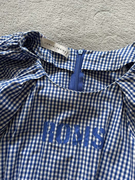 Дамска рокля DESIGN S/M – модерна, карирана, нова
