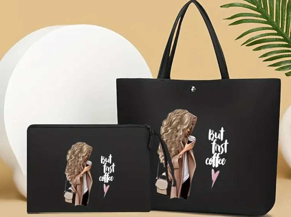 Комплект дамска чанта и портмоне