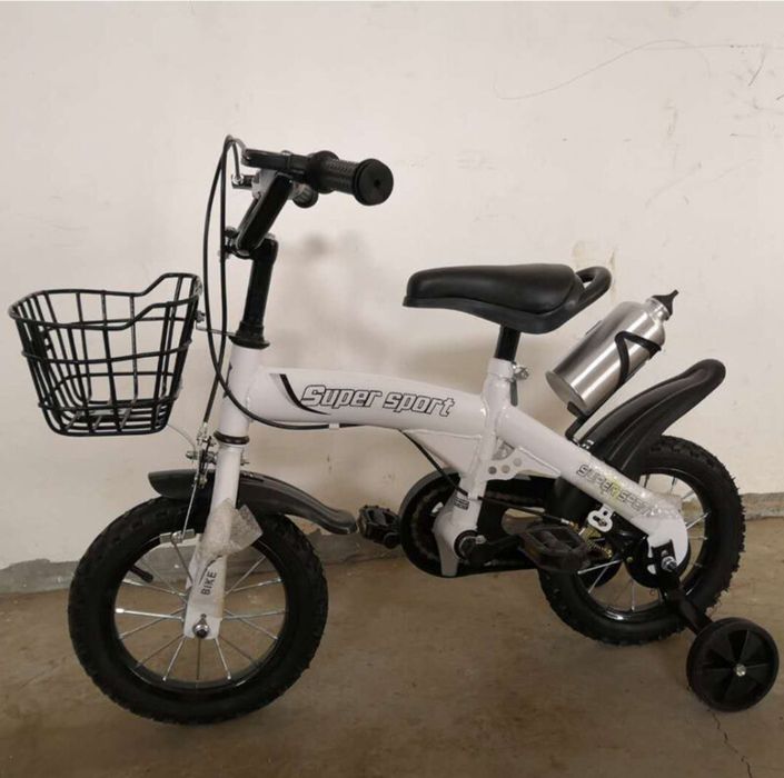 Детско Колело 12,14,и 16 Ина Бяло ,Розово и Оранжево със светещи