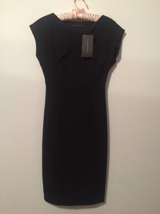 Rochie midi eleganta mulata neagra Zara XS
