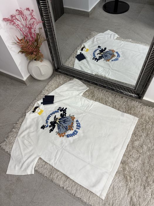 Tricou Louis Vuitton bumbac tricotat 100% colectie noua Premium