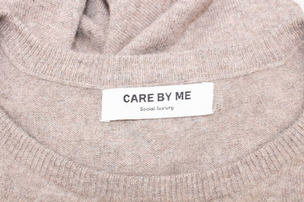 Care By Me дамски кашмирен пуловер бежов 100% кашмир L