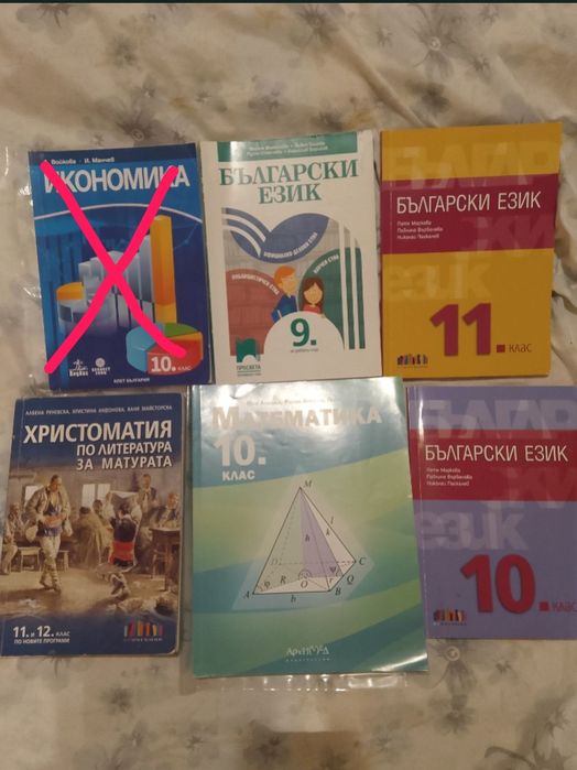 Учебници / помагала от 9 до 12 клас