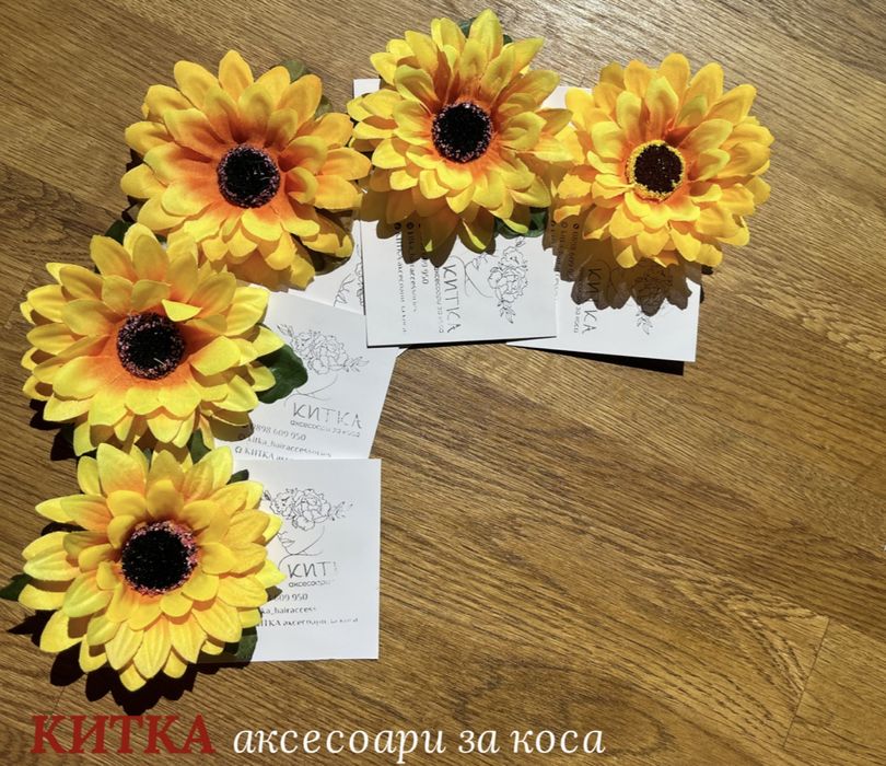 Цвете на щипка за коса