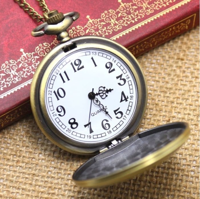 Ретро Джобен Часовник с Верижка Античен Стилен