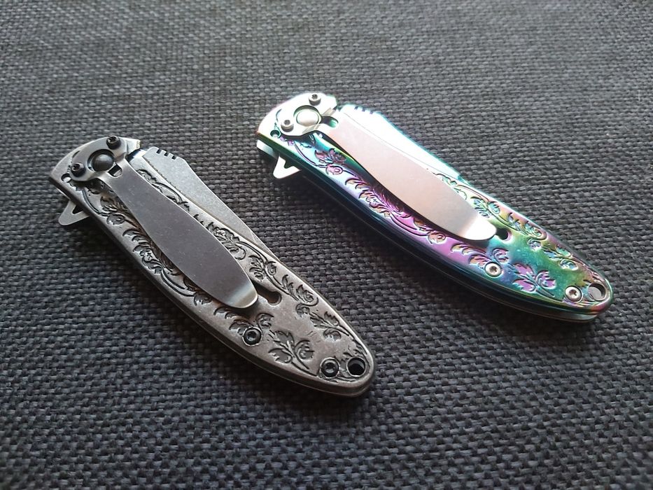 Джобен сгъваем нож с гравирана дръжка елен,2952