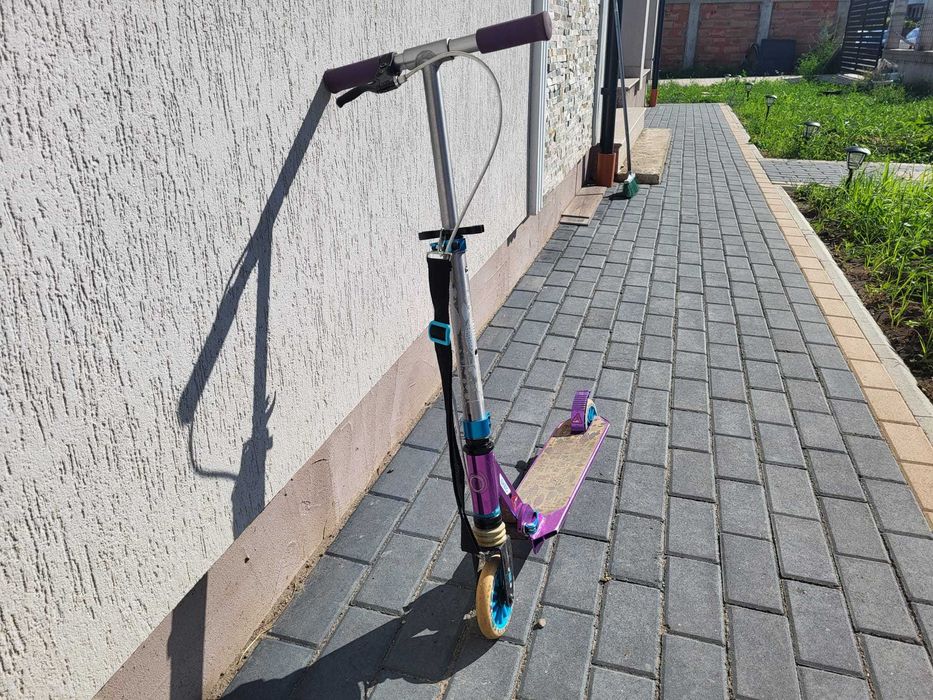 Vand Trotinetă cu Suspensie şi Frână pe Ghidon OXELO Copii