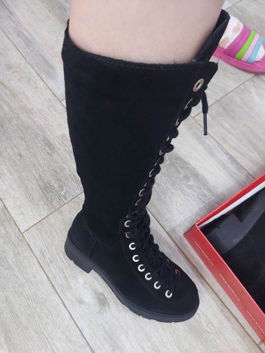 Cizme piele întoarsă, noi, mărimea 38