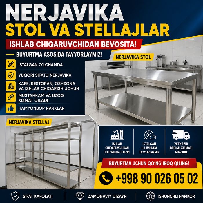 Nerjavika stol va stelaj