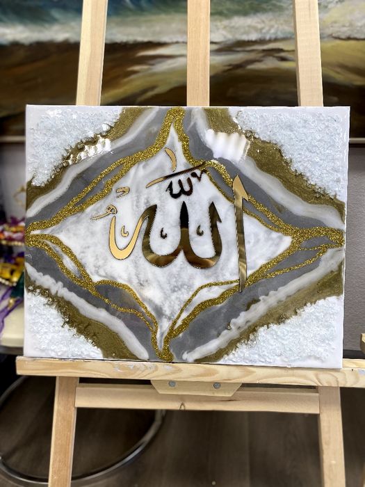 Epoksid smoladan kartina va soatlar / Часы и картины из эпоксидный смо