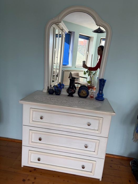 Set Mobilier dormitor alb, 5 piese