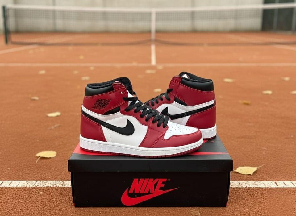 Adidasi Jordan 1 High Chicago Red