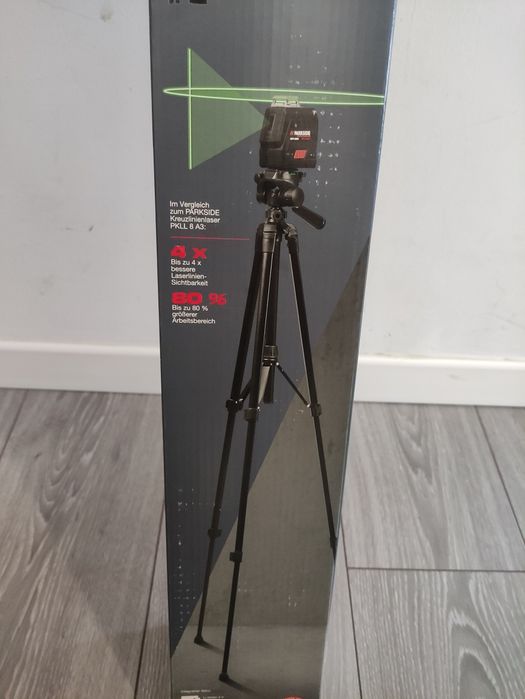 Laser cu trepied Parkside Performance cu linii in cruce