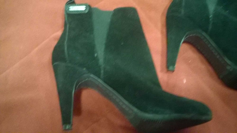 Ghete dama PEPE JEANS LONDON piele intoarsa, negre, marimea 36,