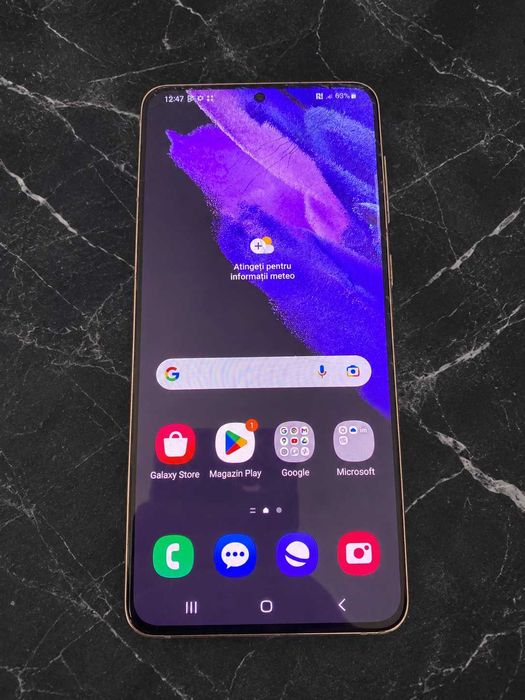 Ecran Original Samsung Galaxy S21 Plus (S21+) cu Ramă – Perfect Funcțional / Sticlă Fisurată