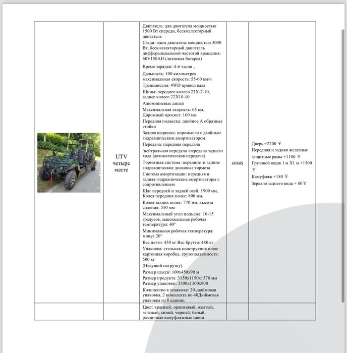 Электро Багии 4 местной полны привод