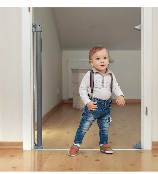 Poarta de siguranta Lionelo Tulia 140 cm Negru