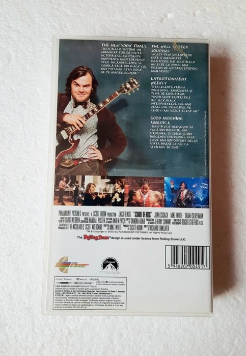 Casetă VHS Școala de Rock 2003