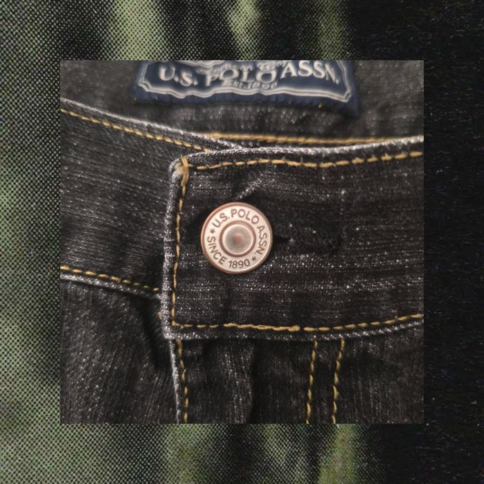 U. S. Polo Assn. Carpenter Jorts Черни Къси Дънкови Панталони