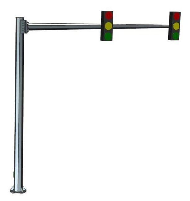 : Йул белгилари учун темир стойка пано