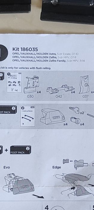 Kit Thule 186035 / 6035- Opel Astra si Zafira