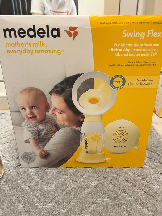 Помпа за кърма Medela Swing Flex, Електрическа, Двуфазна