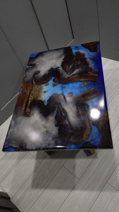 Masă de cafea cu rasină epoxidică