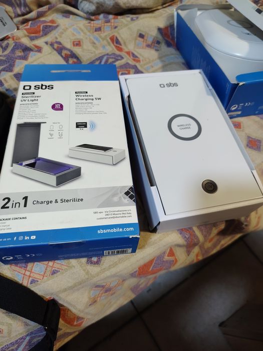 UV стерилизатор с 5W безжично зареждане