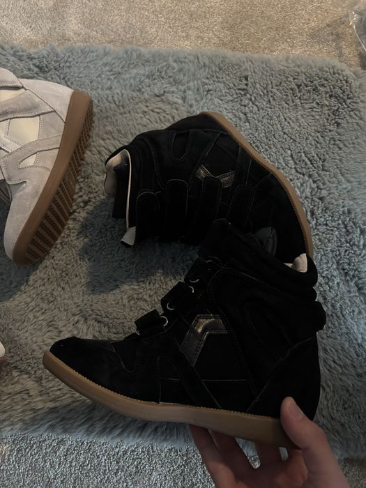 Isabel Marant Beckett High Top Wedge Sneaker