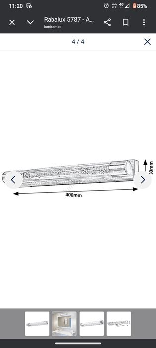 Lampa  baie de perete