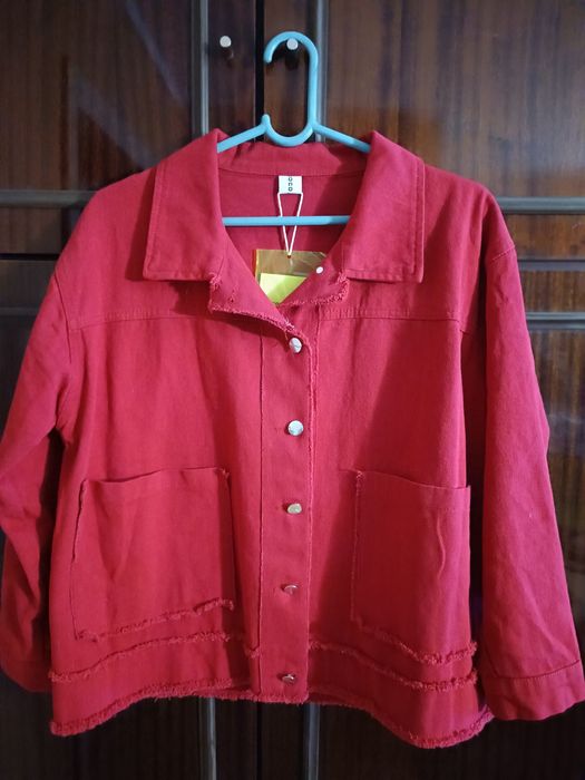 Новая джинсовая женская курточка 56 размер