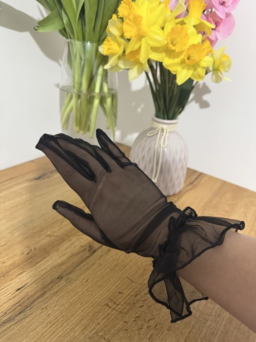 Перчатки женские прозрачные