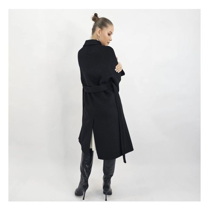 Пальто чёрное 42-48