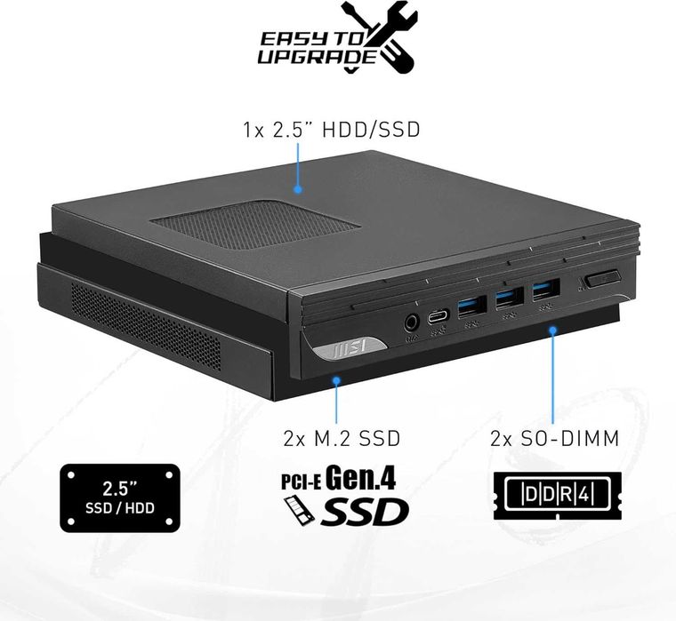 Мини Пк Mini Pc MSI PRO DP10 13M intel Core i7 1360P vPro 32Gb/1Tb