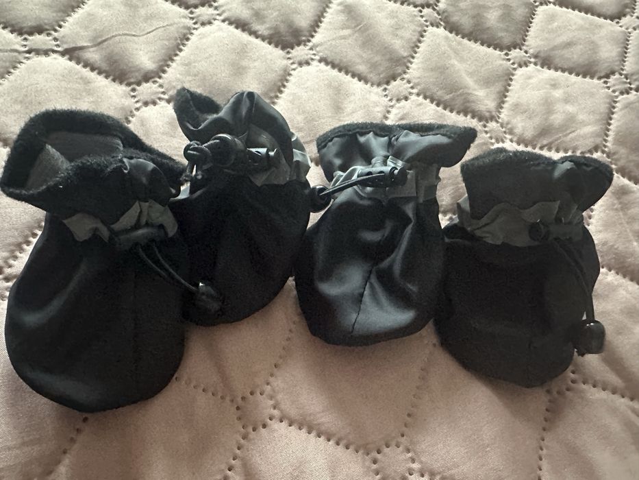 Кучешки ватиран гащеризон р-р Л, пуловерче синьо р-р XXL