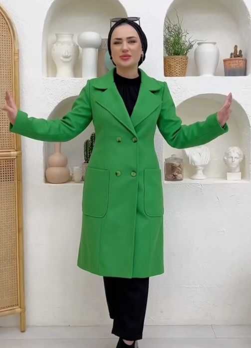 Zamonaviy yashil palto