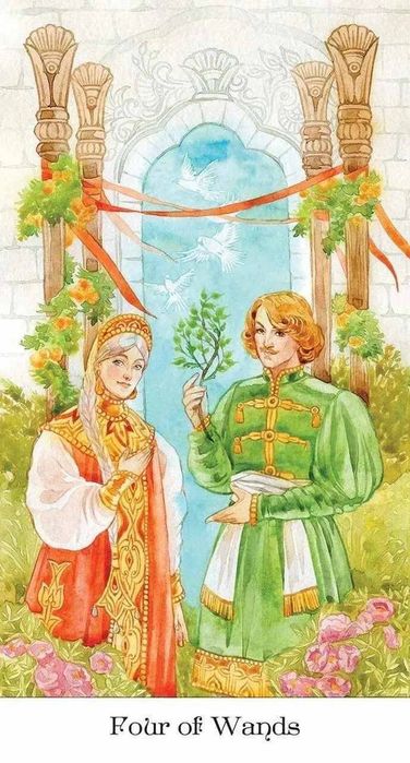 Таро Золотого Колеса ("Tarot of the Golden Wheel"), разм. 6*11!