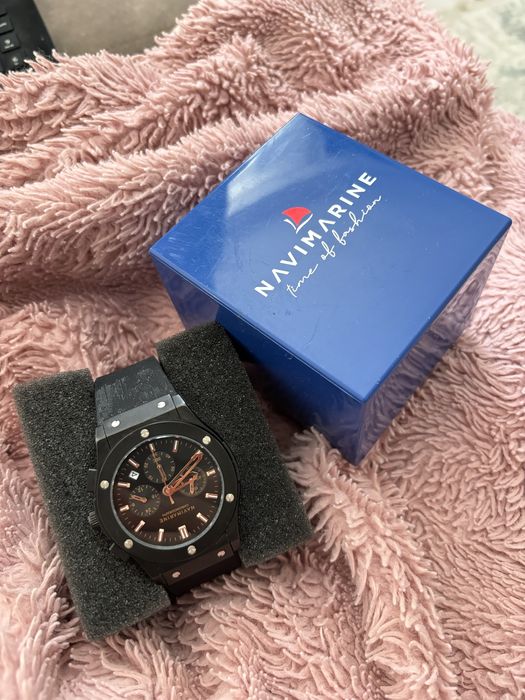 Мужские часы NAVIMARINE Chronograph с коробкой