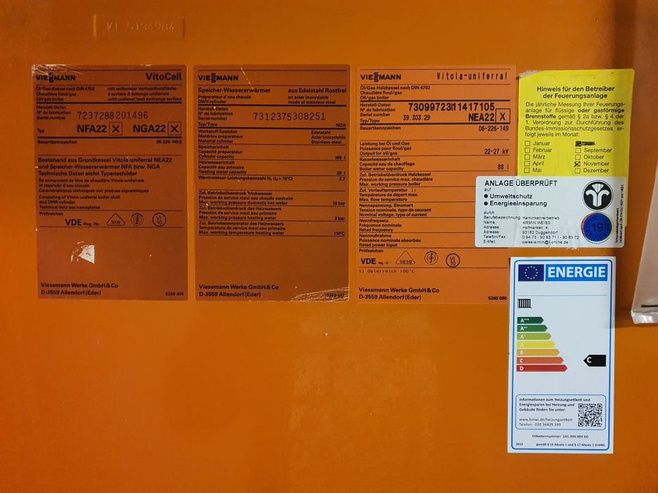 Viessmann Vitocell Cetrala termica CTL, CLU, Motorina, ulei 27KW