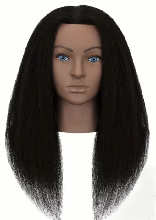 Тренировъчна глава с естествена коса