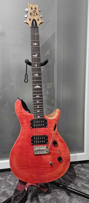 Chitara Electrica PRS SE Custom 24-08 Blood Orange cu husa