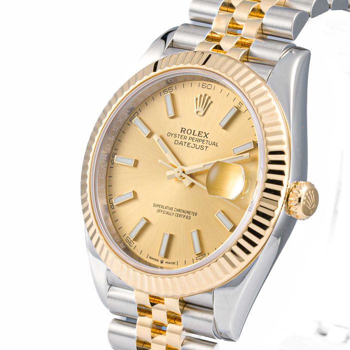 Rolex Datejust 41mm 126333 Champagne dial on Jubilee