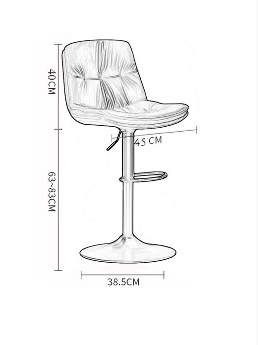 Scaune gri reglabile bar