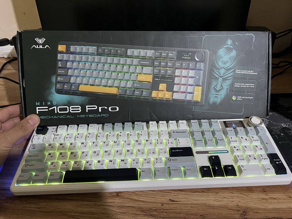 Aula F108 Pro Premium sifatdagi Kompyuter Klaviaturasi, Original.