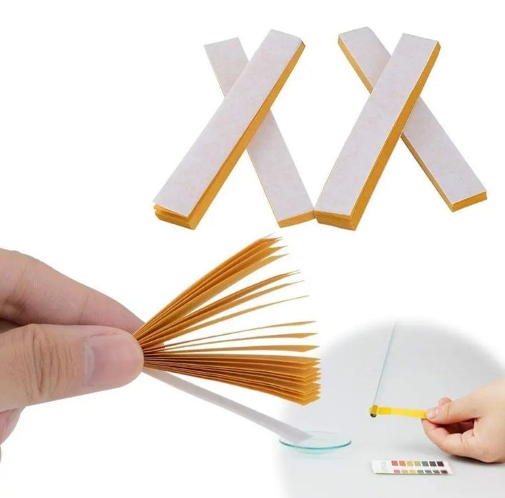 pH test chiziqlari, 1-14 test lakmus ko'rsatkichi