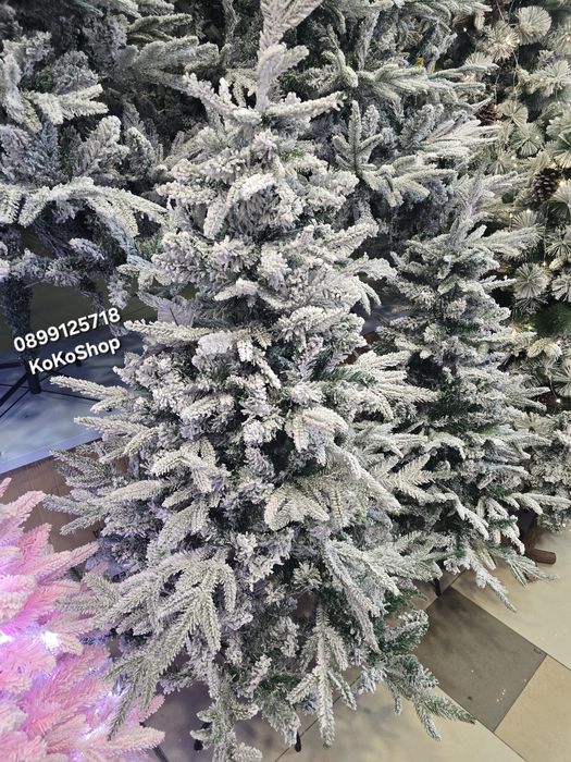 Заснежена елха с 2D и 3D клони/луксозна елха с 2D и 3D клони