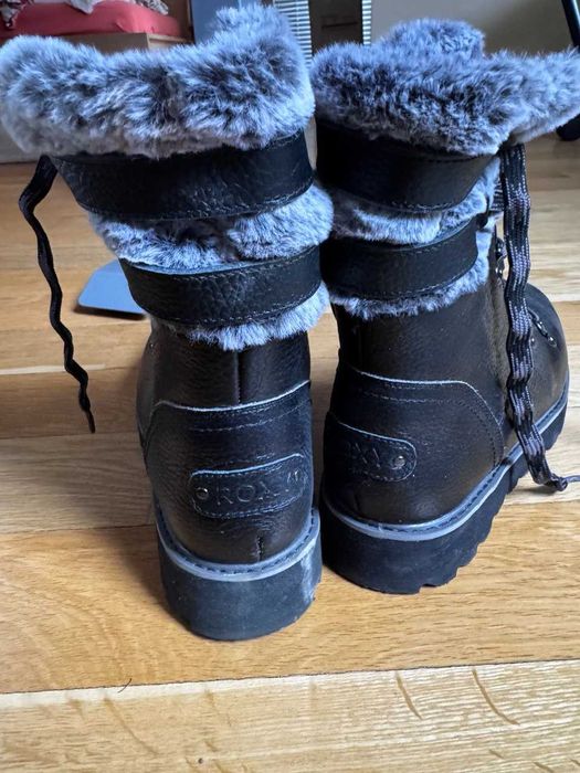 Боти/Апрески Roxy - естествена кожа с пух, 42 номер