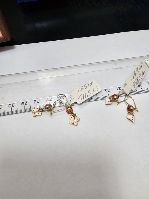 Cercei aur 14 kt pentru copii