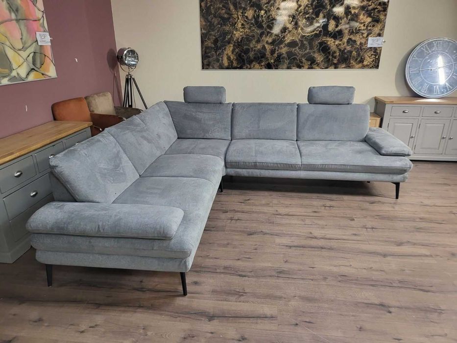 Сив ъглов диван от плат Dieter Knoll Arzona